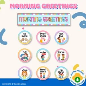 Morning Greetings - Amazing Works (Display Board) - Pastel Color Blocks of Time