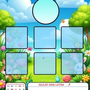 Filipino Alphabet Chart with Detachable pictures