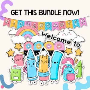 Kindergarten Welcome Board Design - (Flowery Pastel)