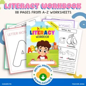 LITERACY WORKSHEET (118 PAGES FROM A TO Z)