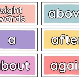 Sight Words Flashcards