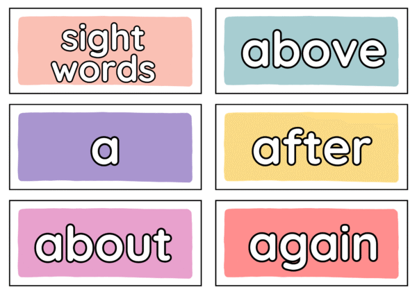 Sight Words Flashcards