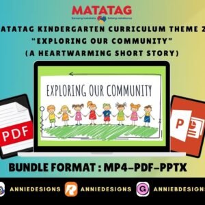 Matatag Kindergarten Theme 2- "Exploring Our Community" (Short Story - MP4/PDF/PPTX) | By: Annie Bustillos @anniebdesigns