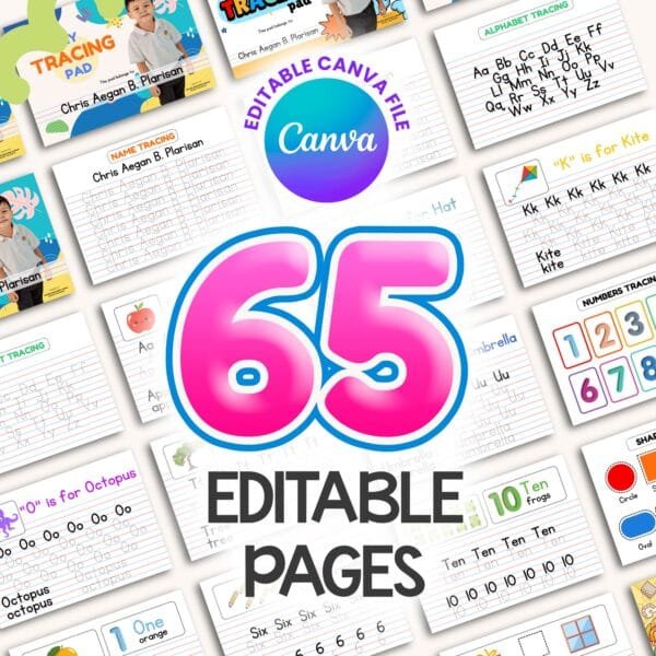 My Tracing Pad - Ready to Print Digital Products (Canva link) - Image 3