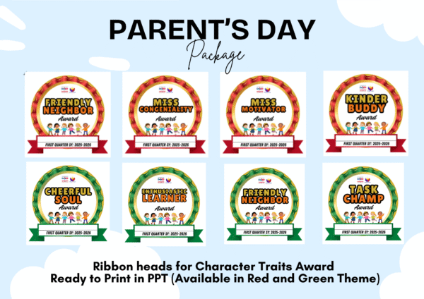 First Quarter Parent's Day Ribbon Heads