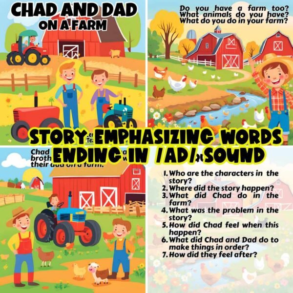 A PHONICS-BASED STORY: CHAD AND DAD (/ad/ sound)