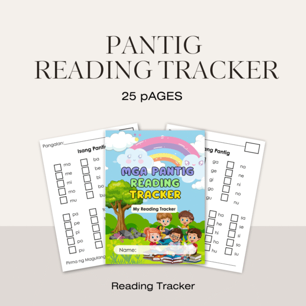 Mga Pantig na Salita ( Reading Tracker)