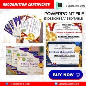 13 RECOGNITION CERTIFICATE TEMPLATE