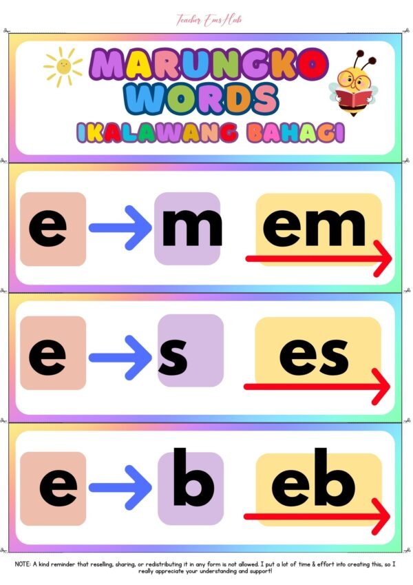 Marungko Flashcards Ikalawang Bahagi