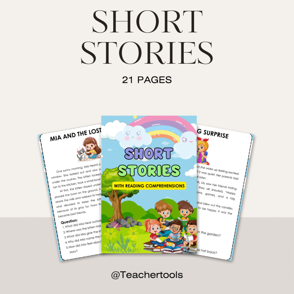 Short Text Example Short stories with Reading comprehensions - Kaguro Ph
