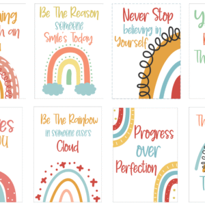 BOHO Poster Bundle! ✨ “Let your colors shine and make the world brighter.”