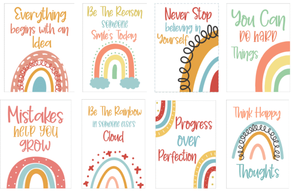 BOHO Poster Bundle! ✨ “Let your colors shine and make the world brighter.”