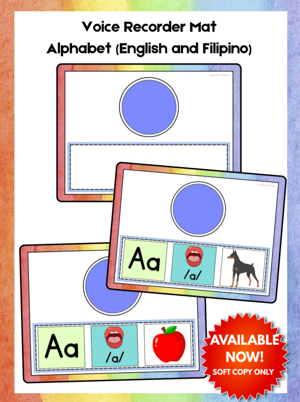 VOICE RECORDER MAT - Alphabet (English and Filipino)