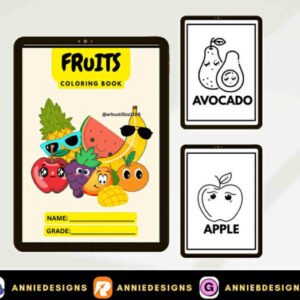 FREEBIE - Fruits Coloring Book (15pages printables | By: Annie Bustillos @anniedesigns