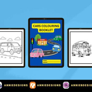 FREEBIE - Cars Colouring Booklet (13pages printables) | By: Annie Bustillos @anniedesigns