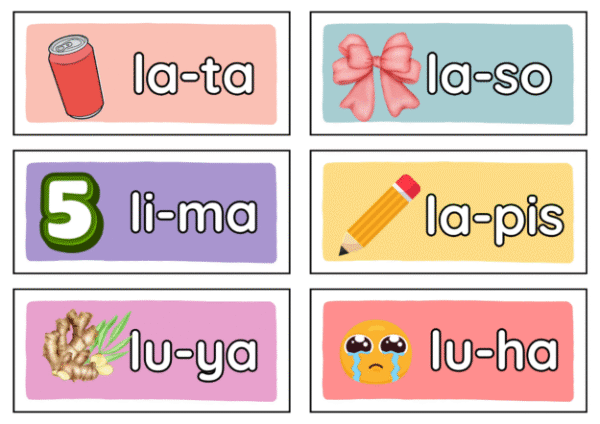 Pantig Flashcards