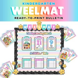 Kindergarten WEELMAT Bulletin with Weekly Cards Input - MATATAG
