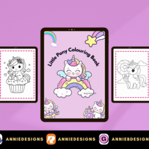 Unicorn Coloring Book (30pages printable) | By: Annie Bustillos @anniedesigns