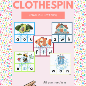 Alphabet Letter Clothespin