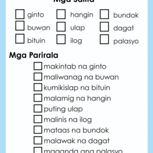 MGA SALITA AT PARIRALA
