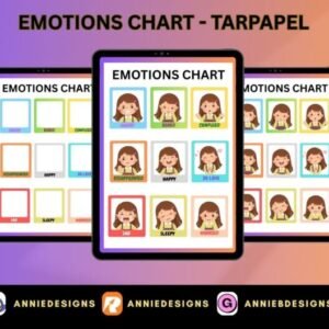 Emotions Chart (Tarpapel) | By: Annie Bustillos @anniedesigns