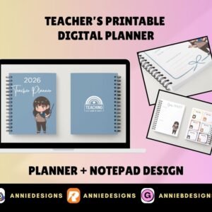Teacher Printable Digital Planner | By : Annie Bustillos @anniedesigns