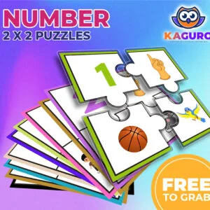 FREE - 2 X 2 Number Puzzles from 1 - 10