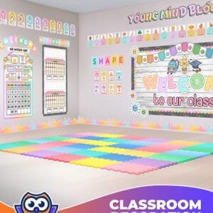 Classroom Decoration Package - Cute Hue Gradient Design