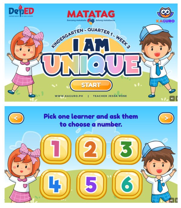 Interactive Game - Kindergarten Matatag Quarter 1 - Week 3