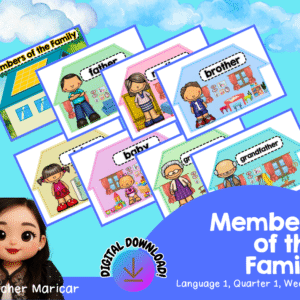 MEMBERS OF THE FAMILY INTERACTIVE CHART (MATATAG CURRICULUM, LANGUAGE 1, QUARTER 1, WEEK 1)