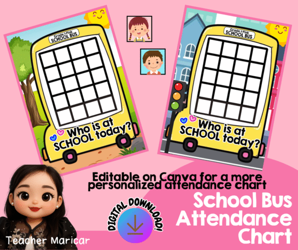 SCHOOL BUS ATTENDANCE CHART