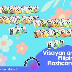 VISAYAN AND TAGALOG ALPHABET FLASHCARDS