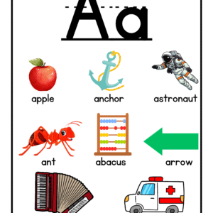 ALPHABET LETTER CHARTS WITH 8 EXAMPLES EACH (Aa-Zz plus NGng and Ññ)