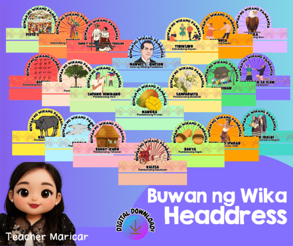 ASSORTED BUWAN NG WIKANG PAMBANSA HEADDRESS FOR KIDS