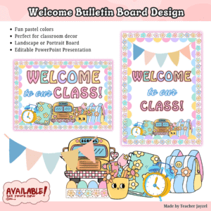 WELCOME BULLETIN BOARD DISPLAY