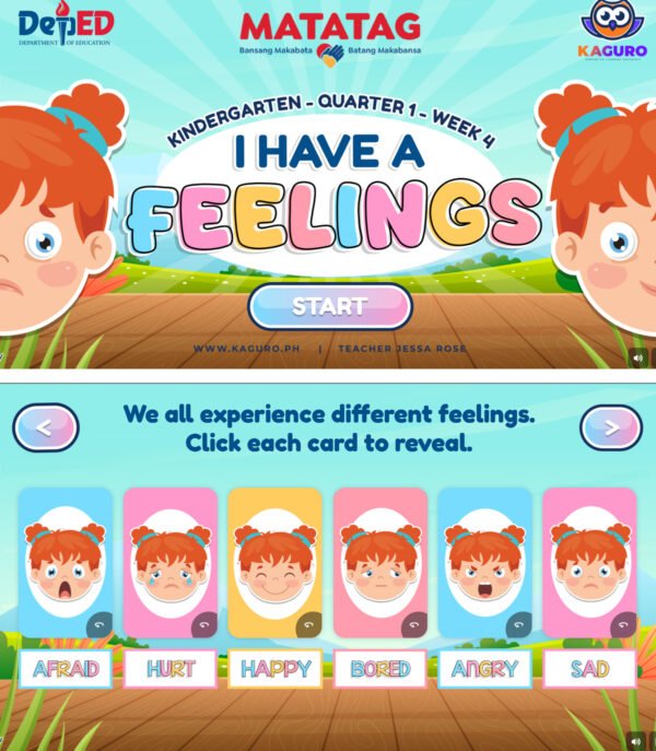 Interactive Game – Kindergarten Matatag Quarter 1 – Week 4