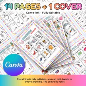 Kindergarten - Beginning Reading Activity Book