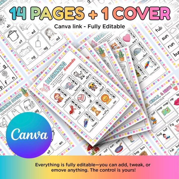 Kindergarten - Beginning Reading Activity Book