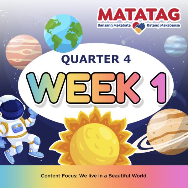 MATATAG - KINDERGARTEN - Quarter 4: Week 1