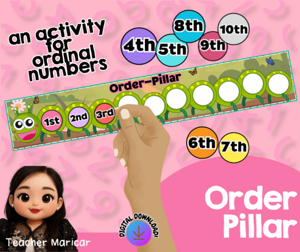 ORDER-PILLAR (AN ORDINAL NUMBERS ACTIVITY)