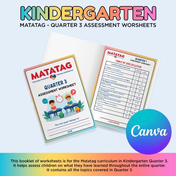 Matatag Quarter 3 Assessment Worksheets