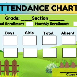 Editable Attendance Chart
