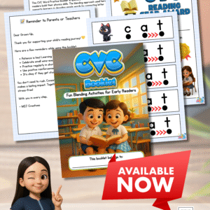 CVC Booklet | Fun Blending Activities for Early Learners | MZJ Creatives