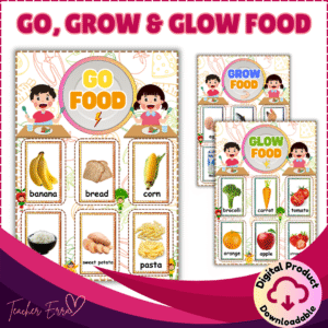 GO, GROW and GLOW Food Chart