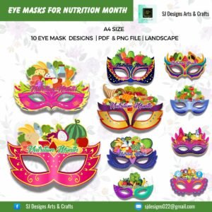 10 NUTRITION MONTH EYE MASK DESIGNS