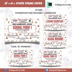 SF 1-10 AND OTHER FORMS COVER - AESTHETIC RAINBOW DESIGNS
