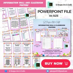 INFORMATION WALL / POSTERS + CLASSROOM DECORATIONS 📚