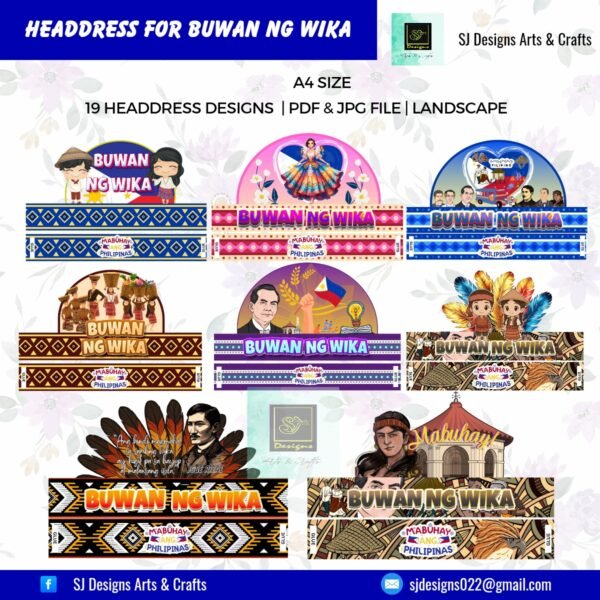 19 BUWAN NG WIKA HEADDRESS DESIGNS