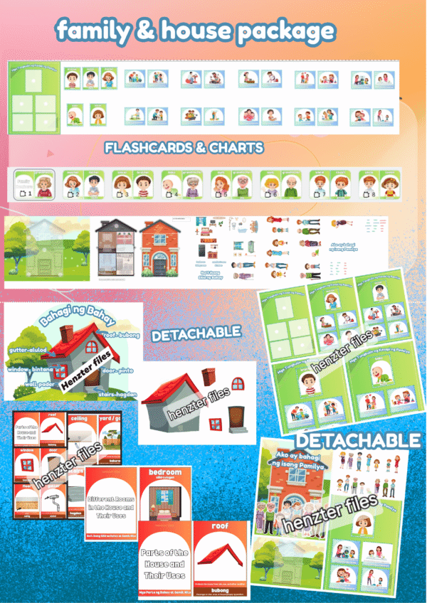 DETACHABLE FAMILY MEMBERS & PARTS OF HOUSE PACKAGE