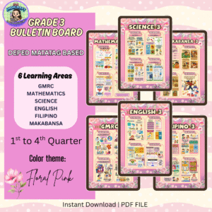 GRADE 3 BULLETIN BOARD (PINK) Q1-Q4